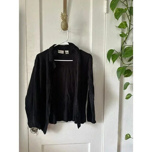 Sherry Taylor Sweaters women’s size medium black cardigan